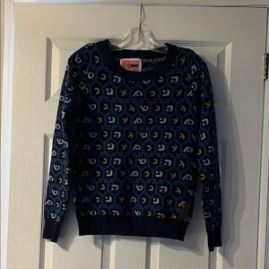 Tipsy Elves Blue and Yellow Patterned Sweater